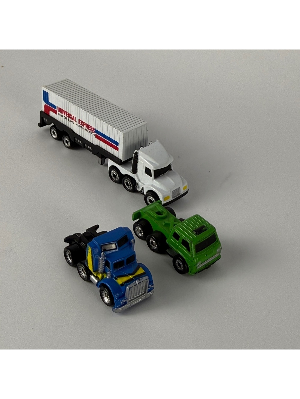 Vintage Micro Machines Semi Truck and Trailer Lot Galoob